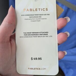 Fabletics Eco-Conscious Twist Back Tee